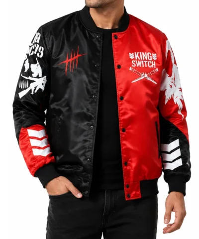 Jay White King Switch Satin Varsity Jacket