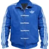 Adidas Chinese New Year 2026 Suede Blue Jacket Front