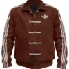 Adidas Chinese New Year 2026 Suede Brown Jacket Front