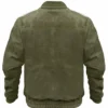 Adidas Chinese New Year 2026 Suede Green Jacket Back