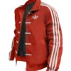 Adidas Chinese New Year 2026 Suede Red Jacket Open Closure