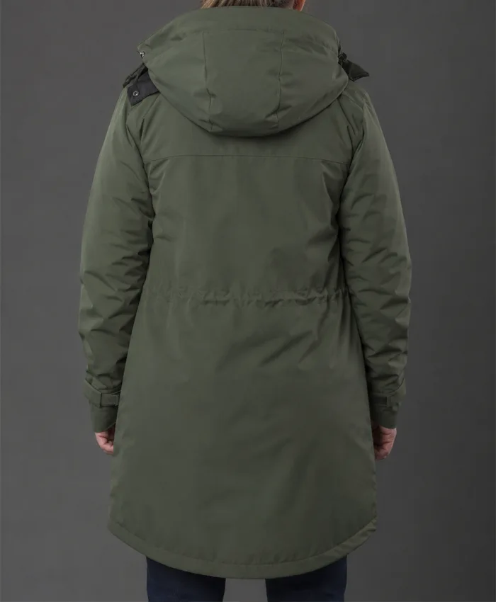 Alison O Donnell Shetland Season 08 Green Parka Jacket