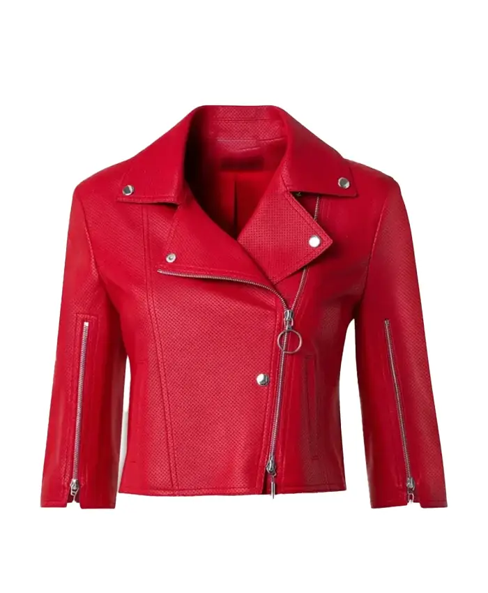 Americas Sweethearts Dallas Cowboy Cheerleaders S03 Kelli Finglass Leather Jacket Front