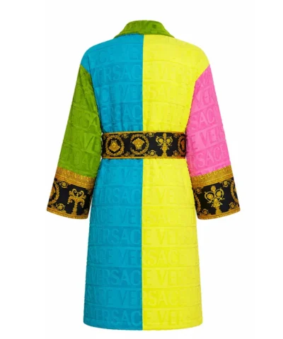 Ari Haley Rich In Color Versace Bath Robe Back