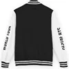 Arirang BTS World Tour Black and White Varsity Jacket Back