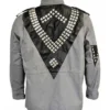 Arnold Schwarzenegger Terminator Punk Silver Jacket Back