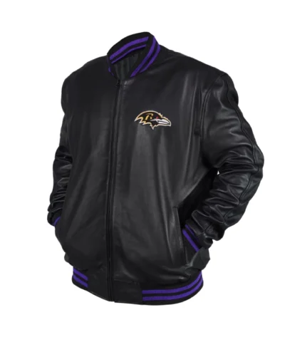 Baltimore Ravens Black Letterman Varsity Jacket For Men And Women