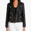 Shop Billie Belted Leather Moto Jacket