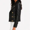 Billie Black Leather Motorcycle Jacket