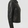 Black Cowhide Leather Jacket