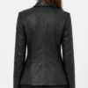 Ladies Black Leather Blazer for sale