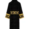 Black Versace Bath Robe Back