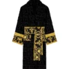 Black Versace Bath Robe Front