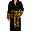 Black Versace Robe Front