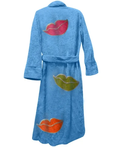 Blue Lush Lips Bathrobe