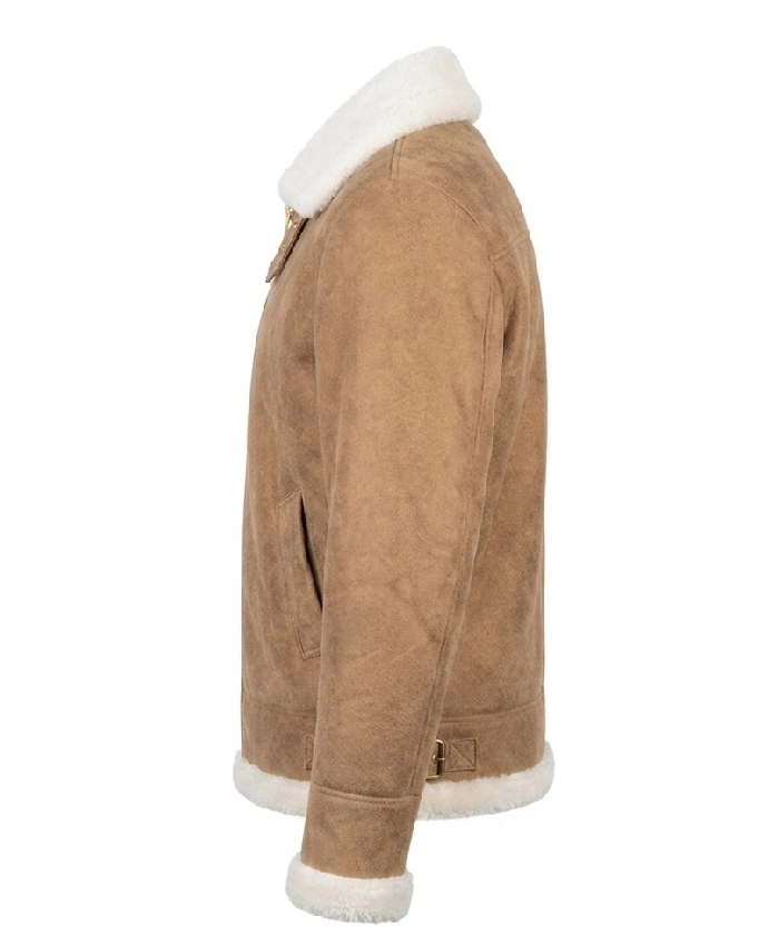 Brown Distressed Leather Jacket