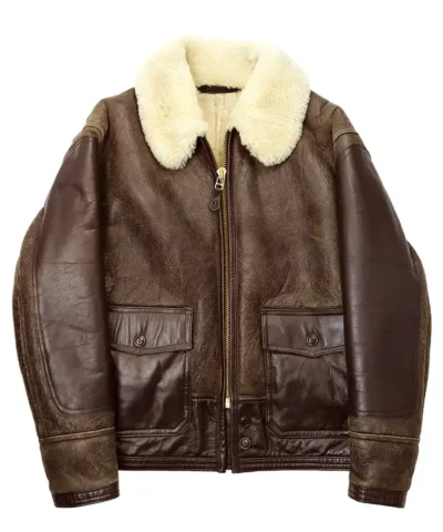 Brown Sheepskin Leather Jacket