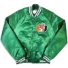 Buy 80s Miami Hurricanes Green Bomber Satin Jacket on sale