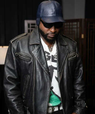Buy Davido FIFA World Cup 2026 Countdown Concert in Los Angeles Bring Them Home Black Leather Jacket