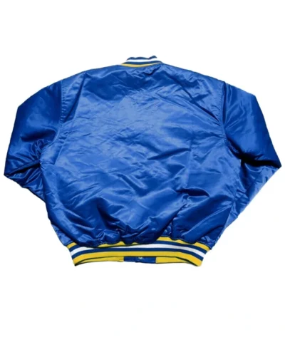 Buy Golden State Warriors 90s NBA Royal Satin Jacket