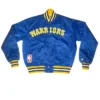 Buy Golden State Warriors 90s NBA Royal Satin Jacket Sale