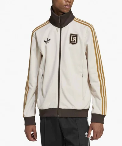 Buy Los Angeles FC White Bomber Zipper Jacket For Sale