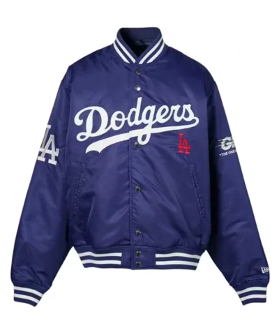 Buy Now Los Angeles Dodgers x GR8 Blue Varsity Jacket For Men And Women