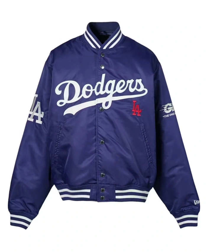 Buy Now Los Angeles Dodgers x GR8 Blue Varsity Jacket For Men And Women