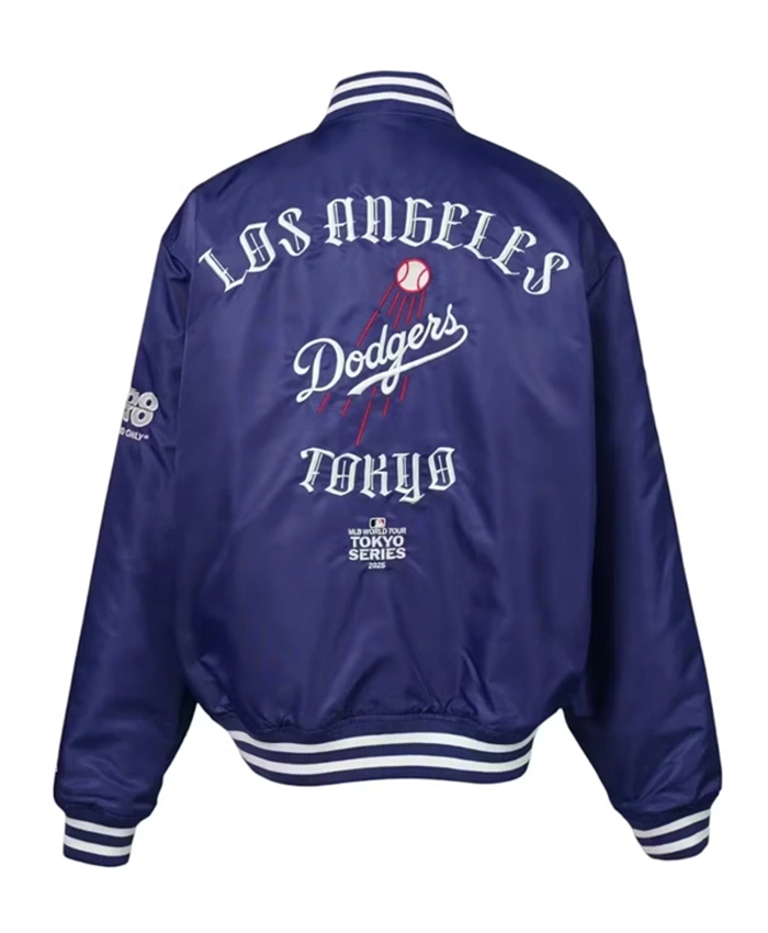 Buy Now Los Angeles Dodgers x GR8 Blue Varsity Jacket