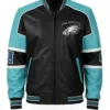 Buy Now Philadelphia Eagles Bomber Leather Jacket For Men And Women