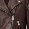 Buy Now Women Leather Oxblood Jacket