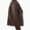 Buy Now Women Oxblood Leather Jacket