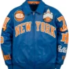Buy Pelle Pelle x All Star New York Blue Leather Jacket