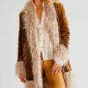 Buy Penny Lane Almost Famous Badass Vintage Brown Coat For Sale