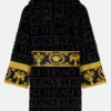 Buy Short Black Versace Robe For Mens And Womens