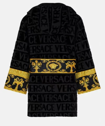 Buy Short Black Versace Robe For Mens And Womens