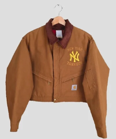 Buy Vintage Carhartt X NY Yankees Cotton Crop Jacket For Sale