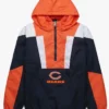 Chicago Bears Blue and Orange Pullover Jacket Sale