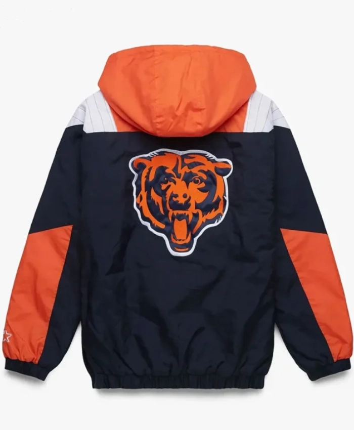 Chicago Bears Blue and Orange Pullover Jacket