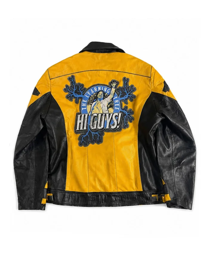 Chris Jericho Learning Tree Biker Leather Jacket Back
