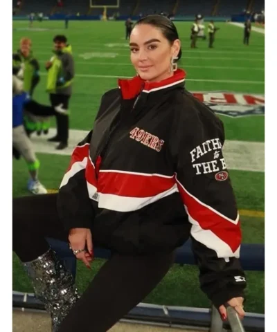 Claire Kittle Faith to The Bay Jacket right side pose