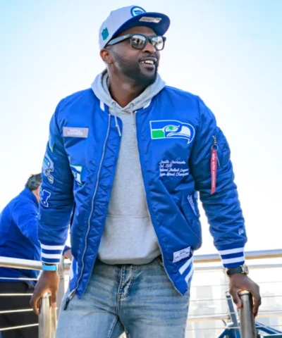 Cliff Avril Space Needle Seattle Seahawks Jacket