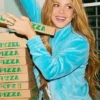 Colombian Singer Shakira Blue Bomber Jacket