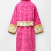 Cozy Pink Versace Pink Versace Robe Womens