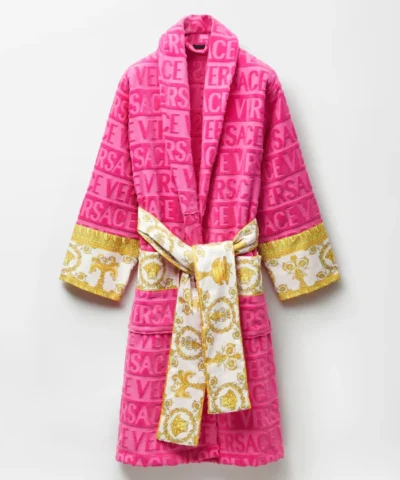 Cozy Pink Versace Pink Versace Robe Womens For Sale