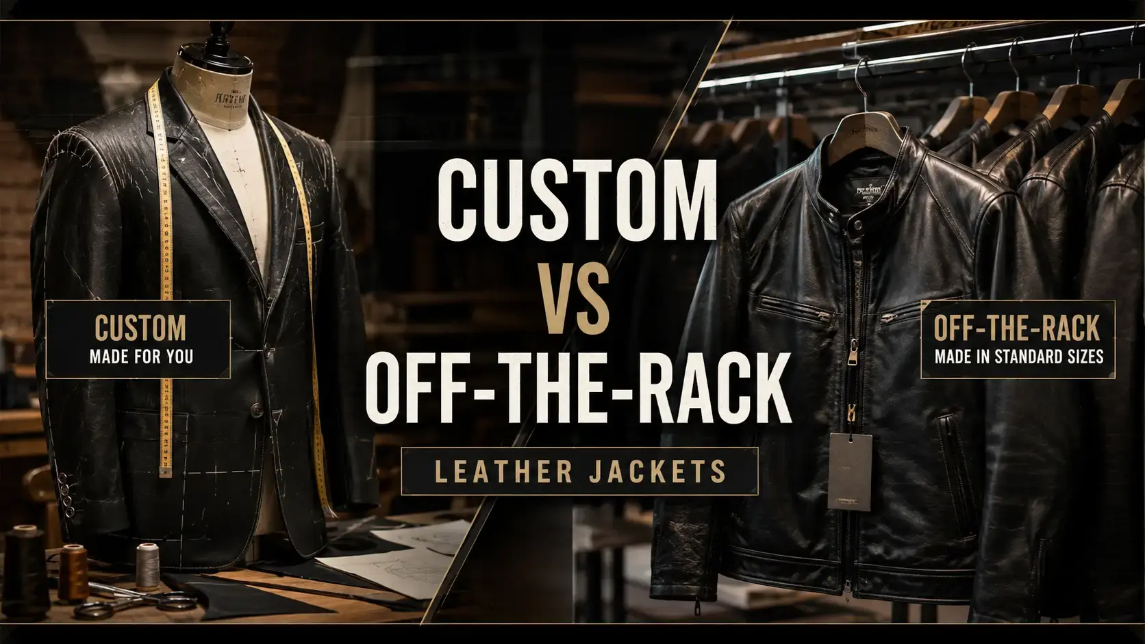 Custom vs Off-the-Rack Leather Jackets Guide