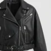 DYLAN 80s Black Leather Jacket