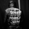 Davido FIFA World Cup 2026 Countdown Concert in Los Angeles Bring Them Home Black Leather Jacket