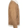 Distressed Shearling Leather Jacket