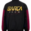 FC Barcelona 1899 Football Team Antracite Nylon Racing Jacket Back